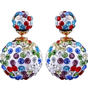 Rhinestone Double-sided earrings